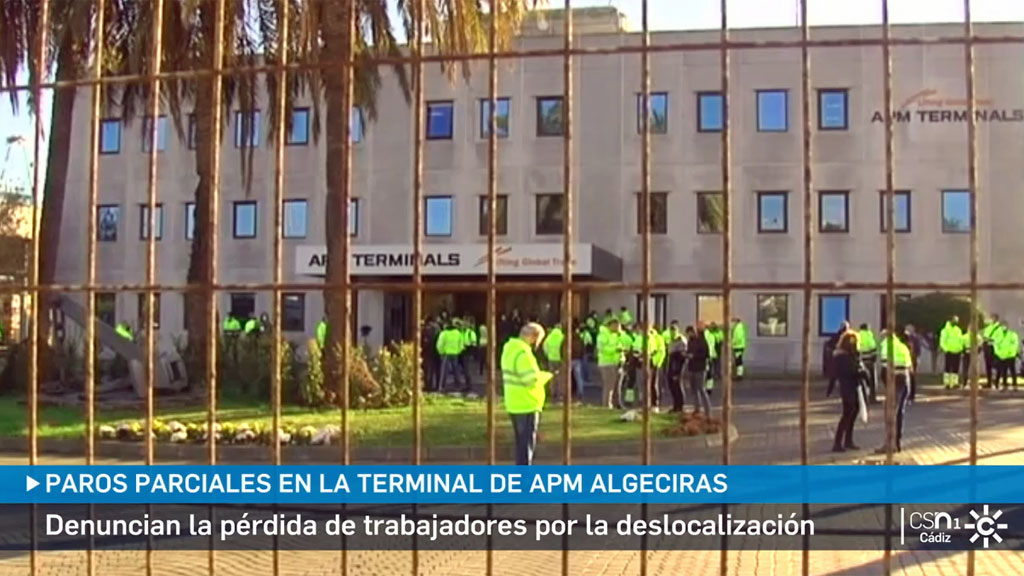 Paros parciales en la terminal de APM en Algeciras